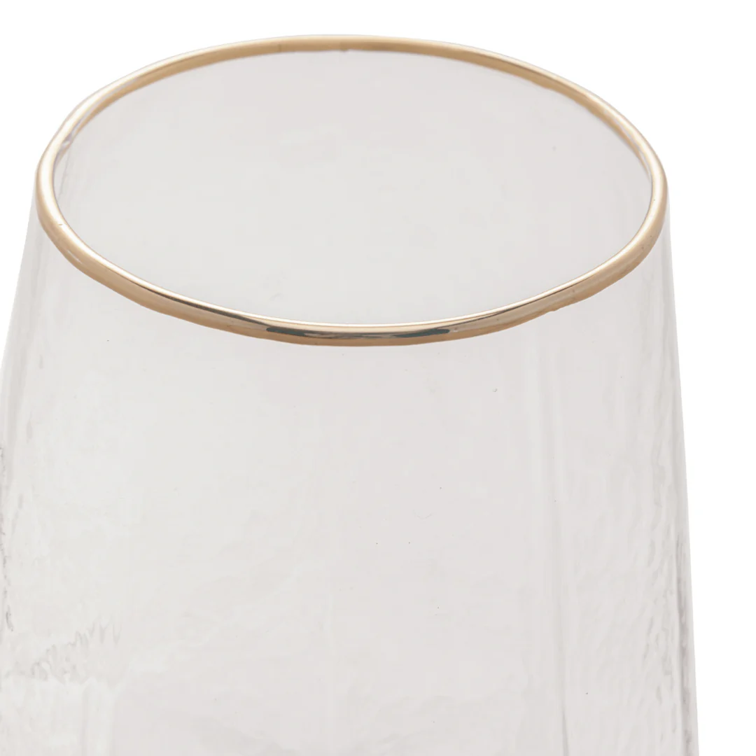 Jogo 2 Copos Baixos Whisky em Cristal com Borda Dourada 550ml - Image 11