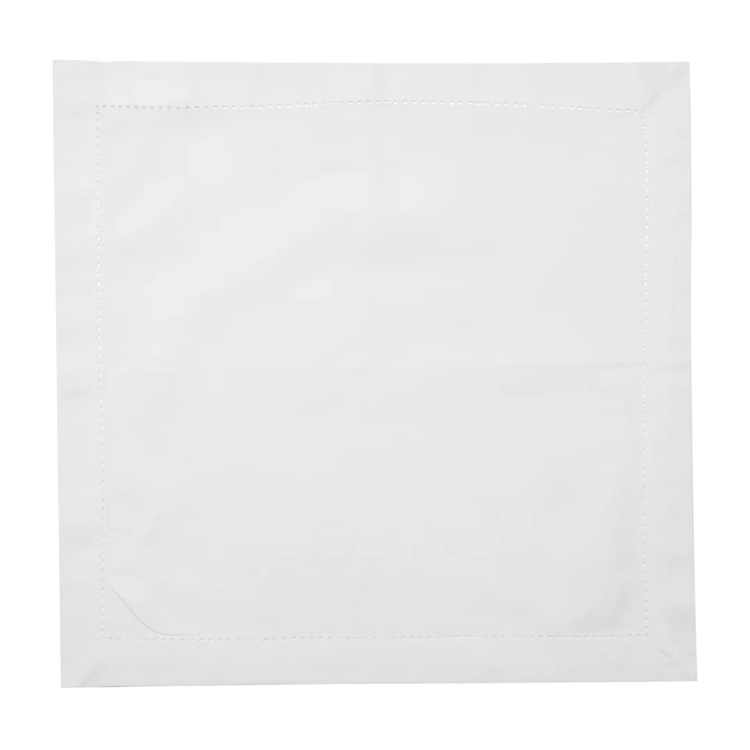 Jogo 2 Guardanapos Ponto Ajour Algodão Branco 40cm x 40cm - Image 5