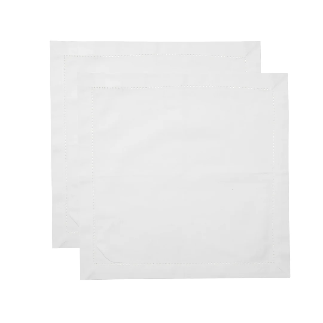 Jogo 2 Guardanapos Ponto Ajour Algodão Branco 40cm x 40cm - Image 6
