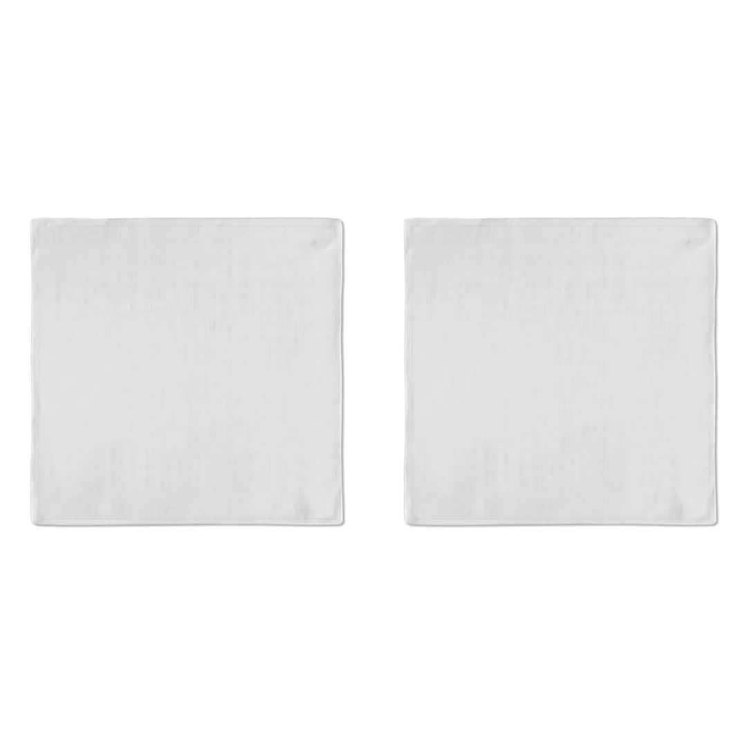 Jogo 2 Guardanapos Tricoline Liso Branco 43cm - Image 3