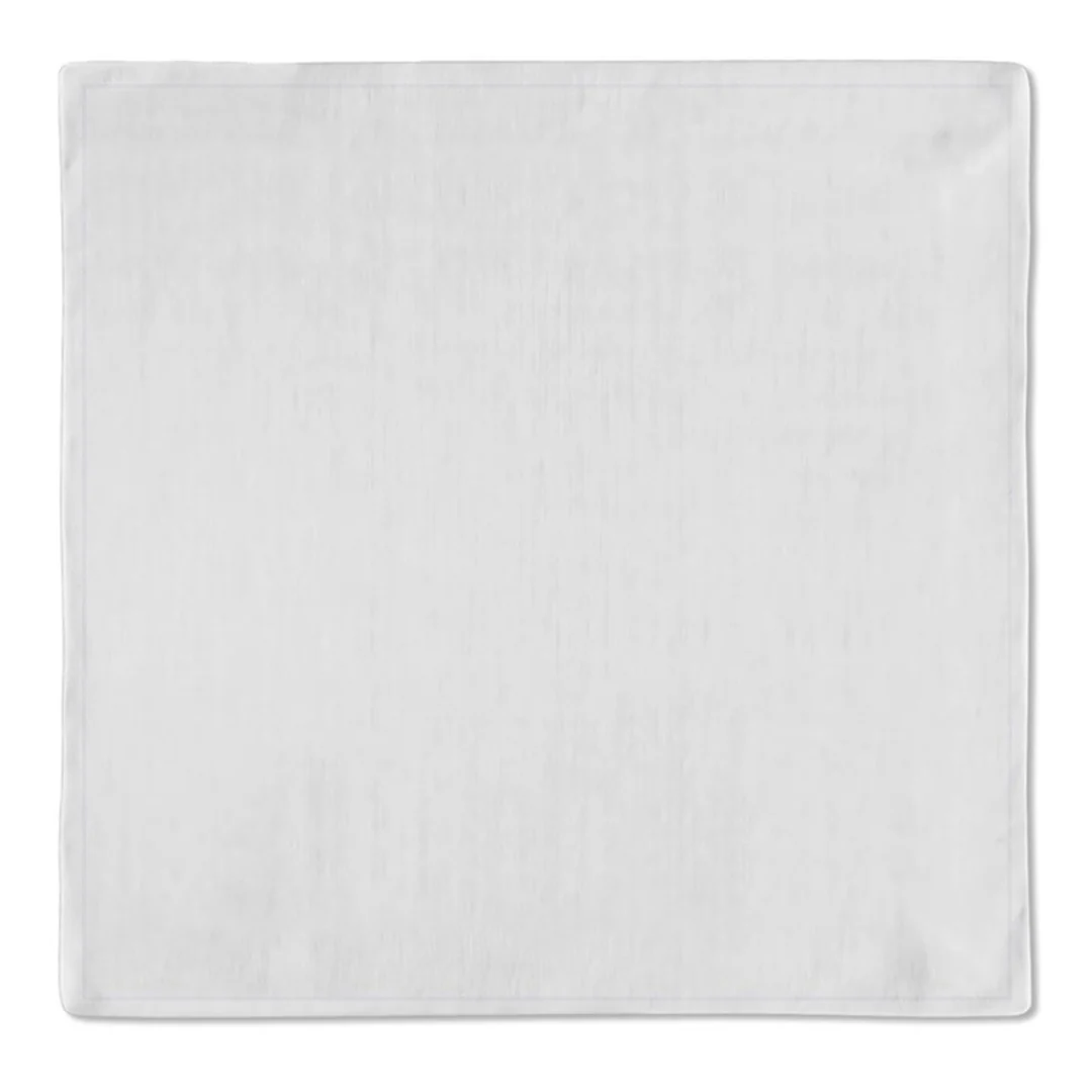 Jogo 2 Guardanapos Tricoline Liso Branco 43cm - Image 5