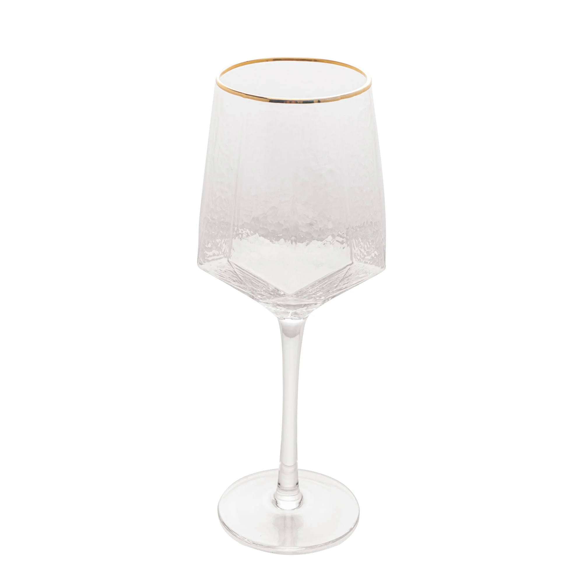 Jogo 2 Taças para Vinho em Cristal de Chumbo com Borda Dourada 600ml - Image 6