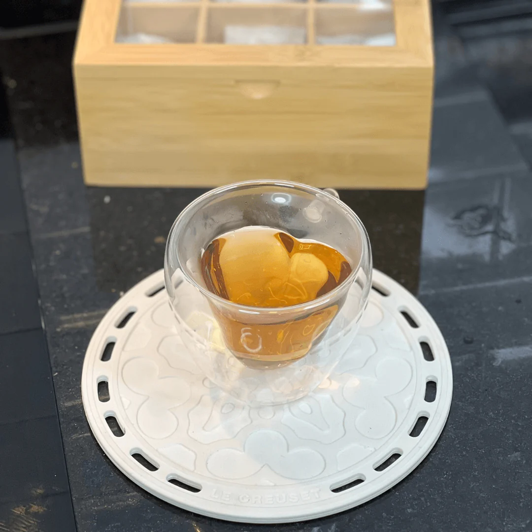 Jogo 2 Xícaras de Café Parede Dupla Coração 230ml - Image 4