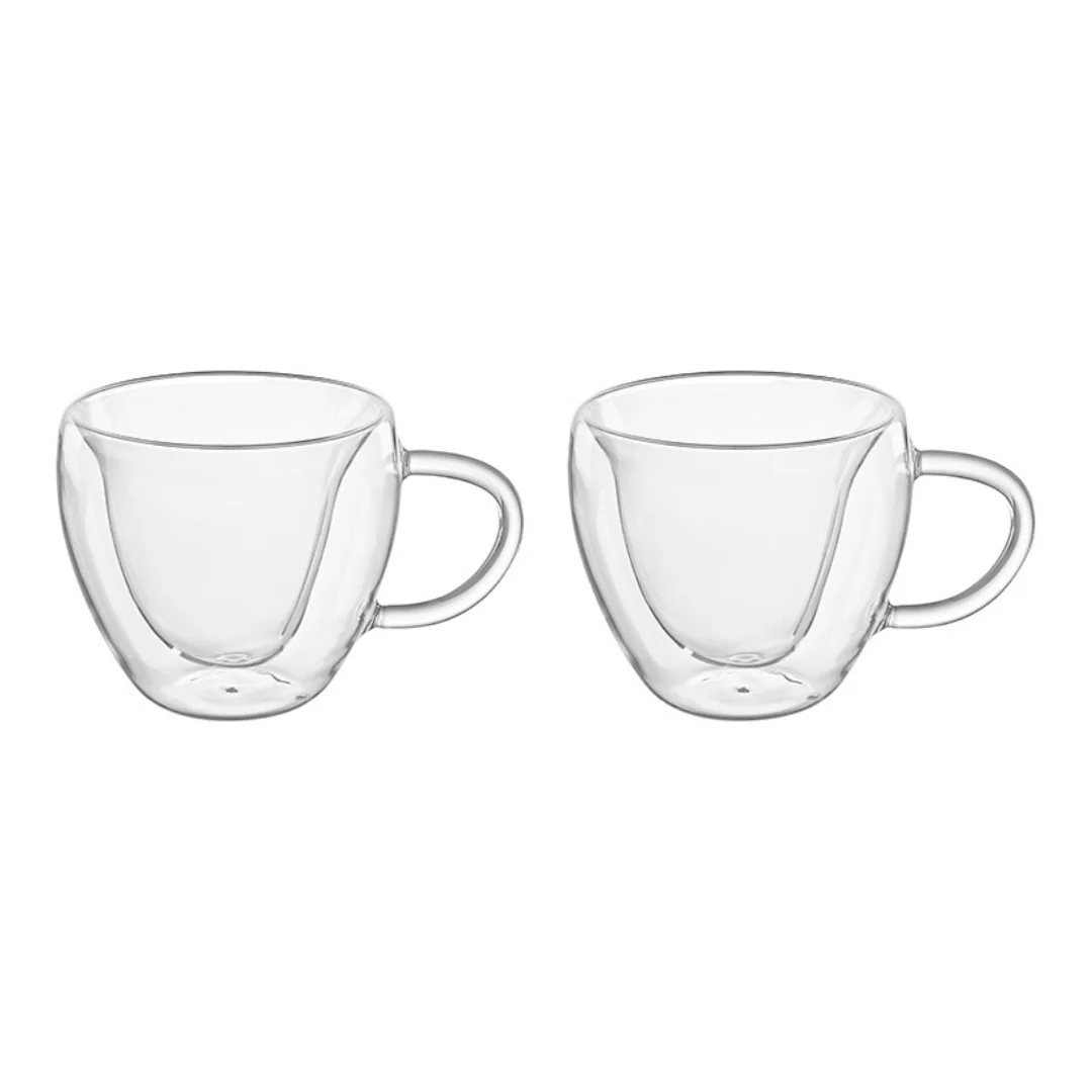 Jogo 2 Xícaras de Café Parede Dupla Coração 230ml - Image 5
