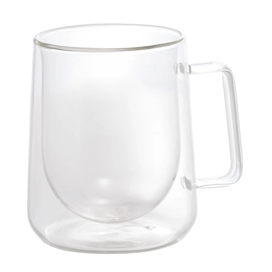 Jogo 2 Xícaras para Café Parede Dupla Vidro Borossilicato 300ml - Image 2