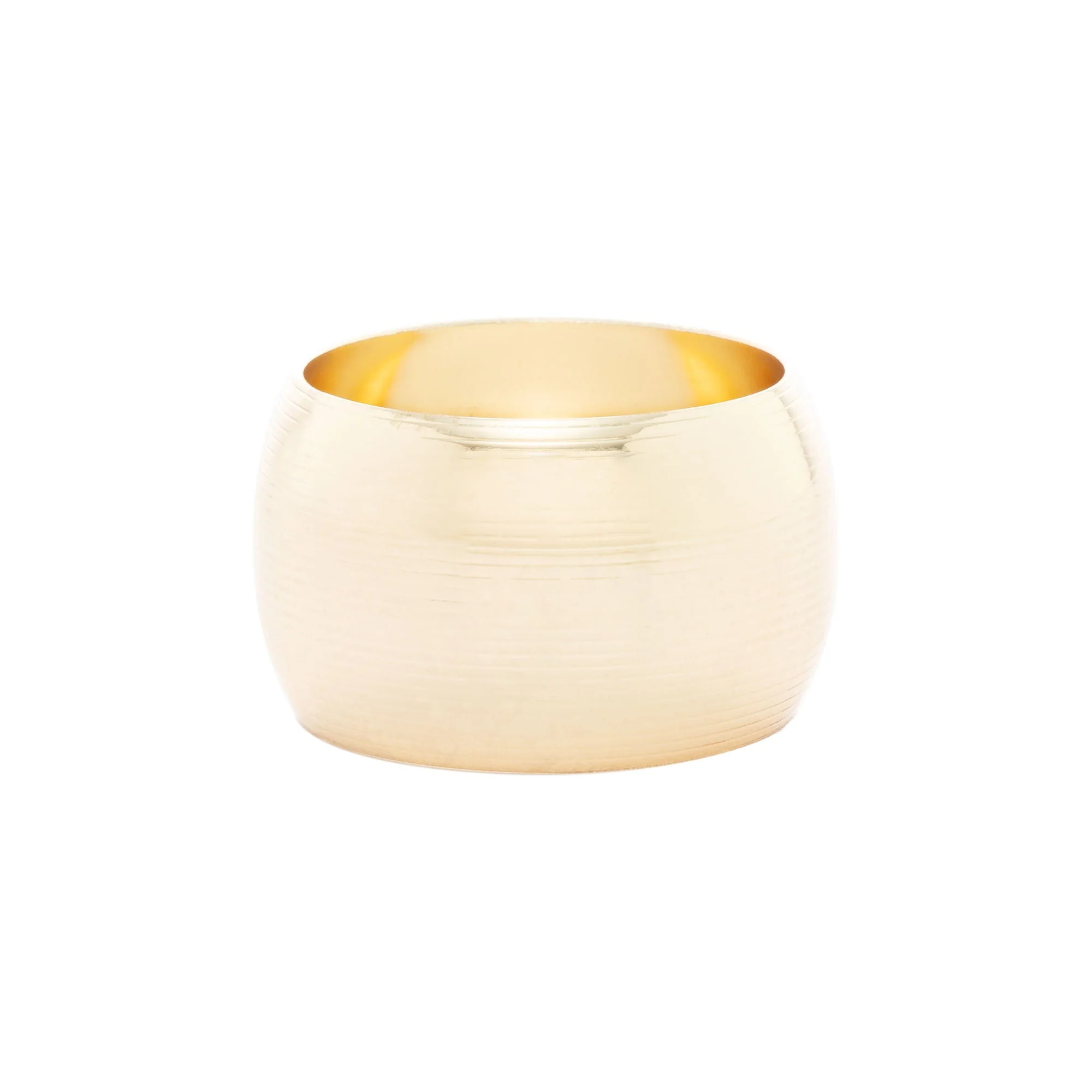 Jogo 4 Anéis para Guardanapo de Aço Circle Dourado 4,5cm - Image 7