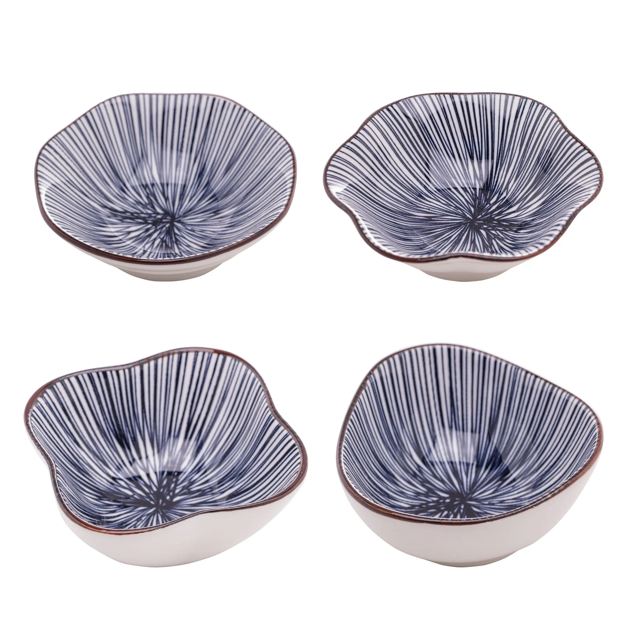 Jogo 4 Bowls Porcelana Mixed Koji 10,5cm