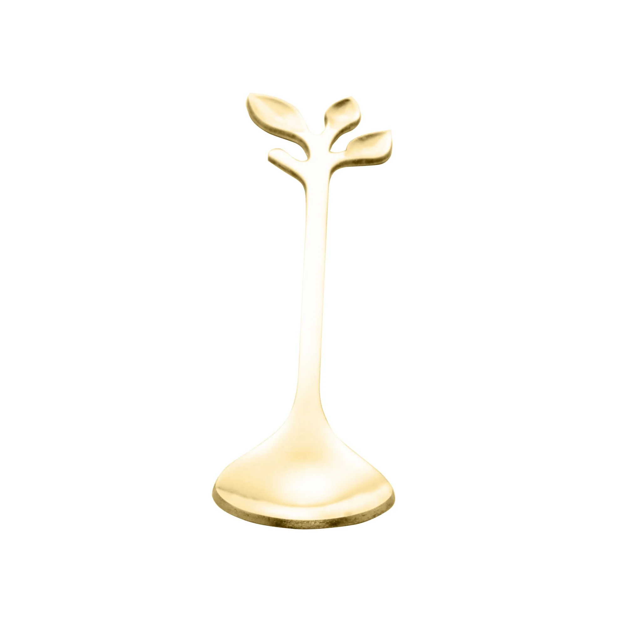 Jogo 4 Colheres Para Chá Aço Inox Leaves Dourado - Image 12
