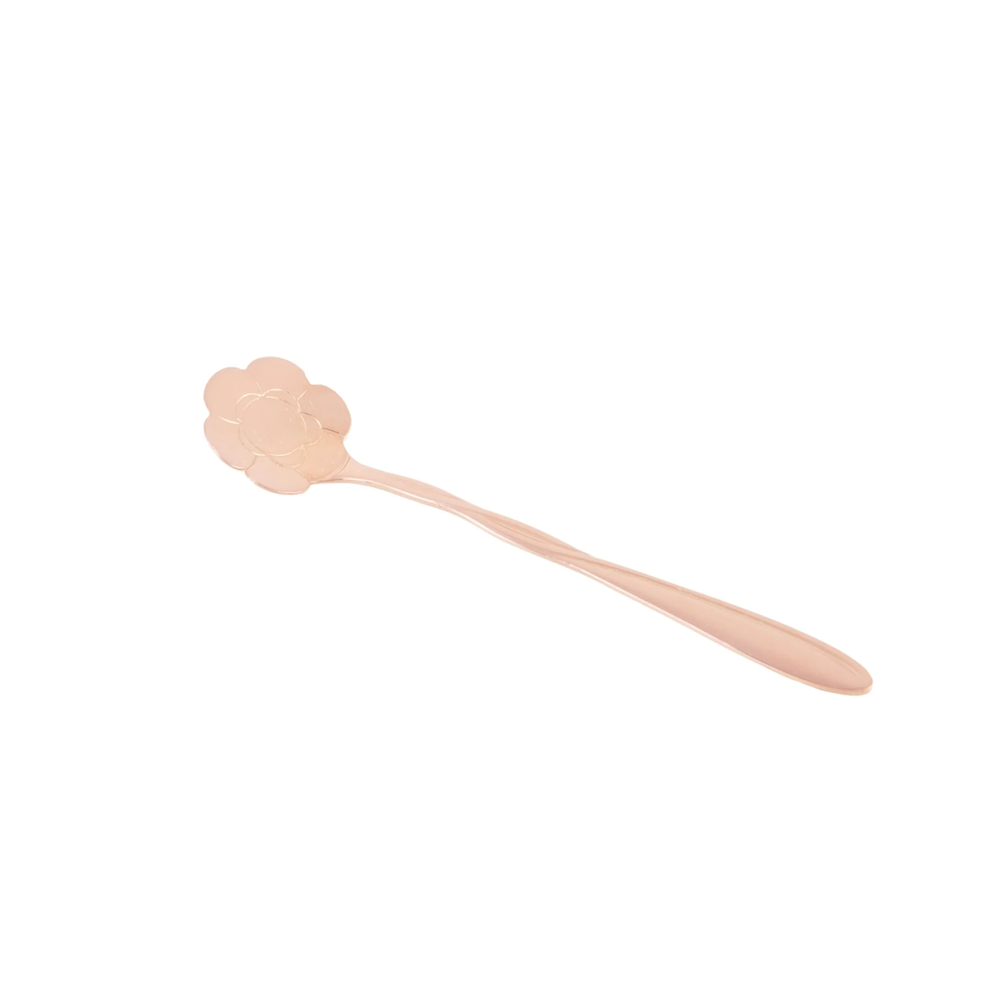 Jogo 4 Colheres Para Chá Flores Aço Inox Rose Gold - Image 6