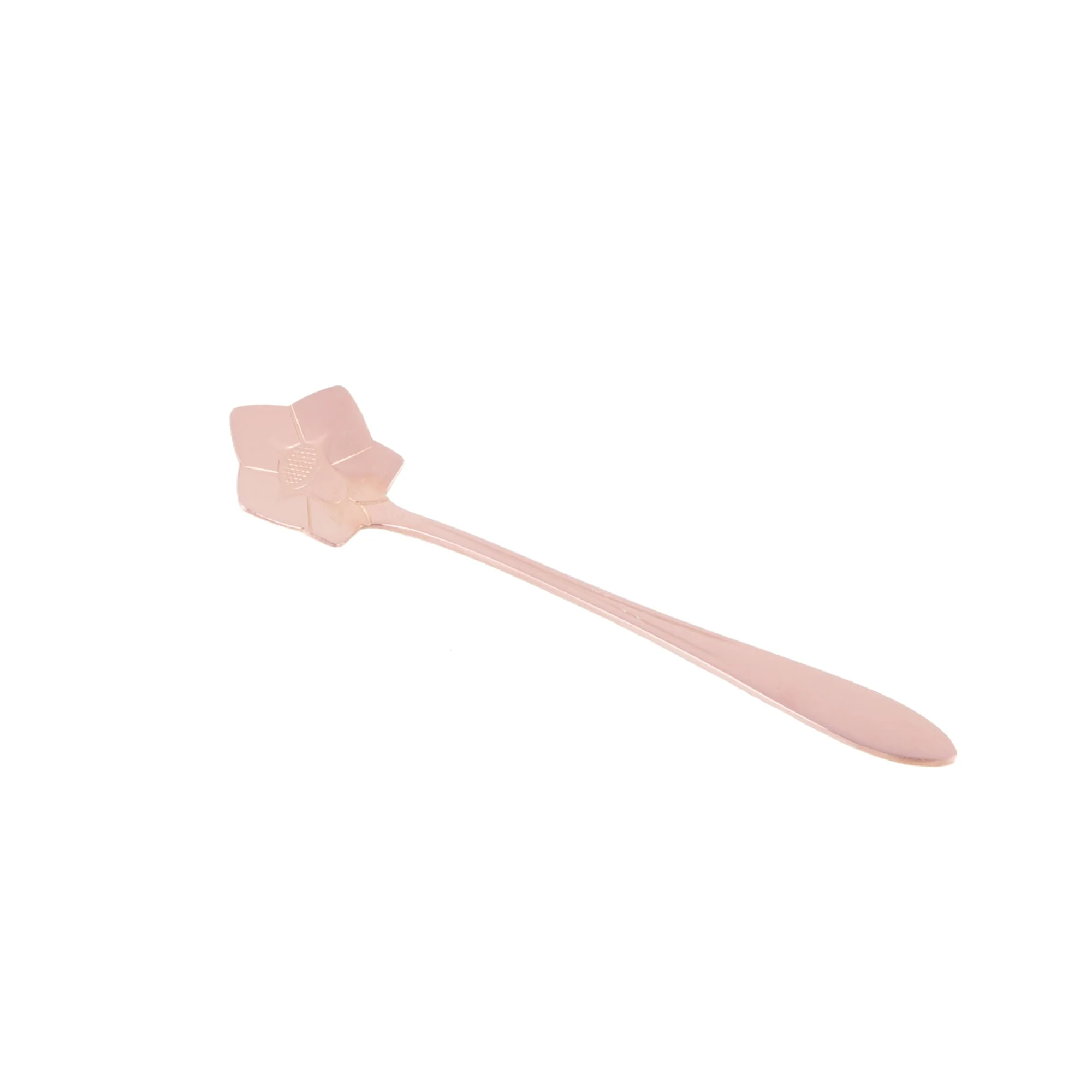 Jogo 4 Colheres Para Chá Flores Aço Inox Rose Gold - Image 7