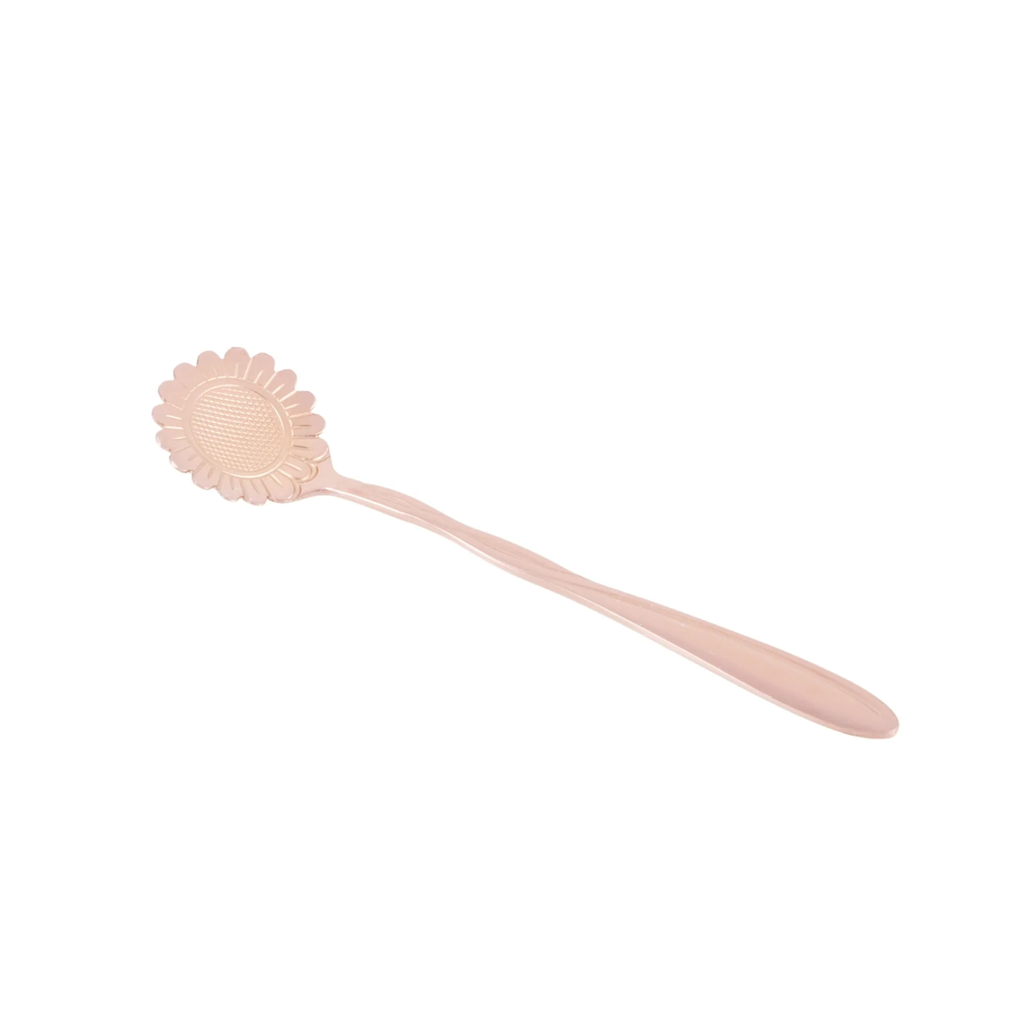 Jogo 4 Colheres Para Chá Flores Aço Inox Rose Gold - Image 9