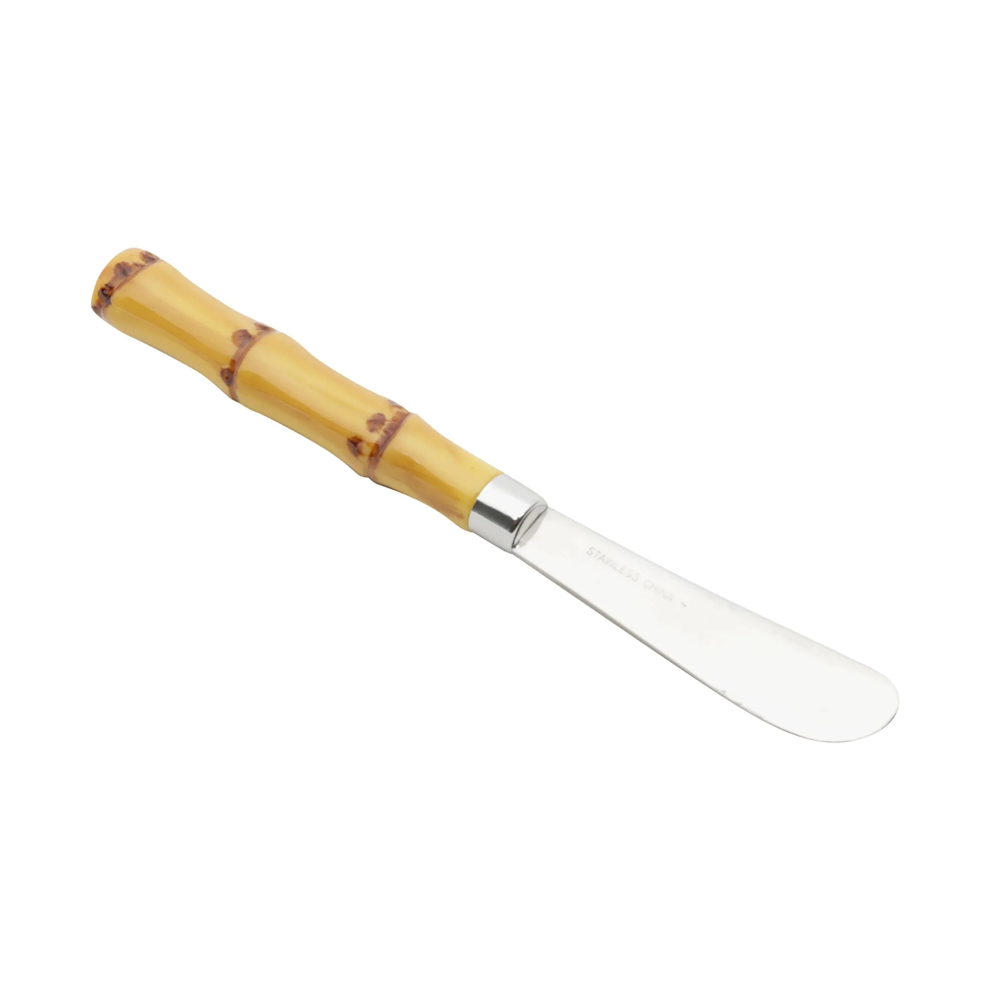 Jogo 4 Espátulas Luxo Bambu em Aço Inox com Cabo de Plástico 16cm - Image 5