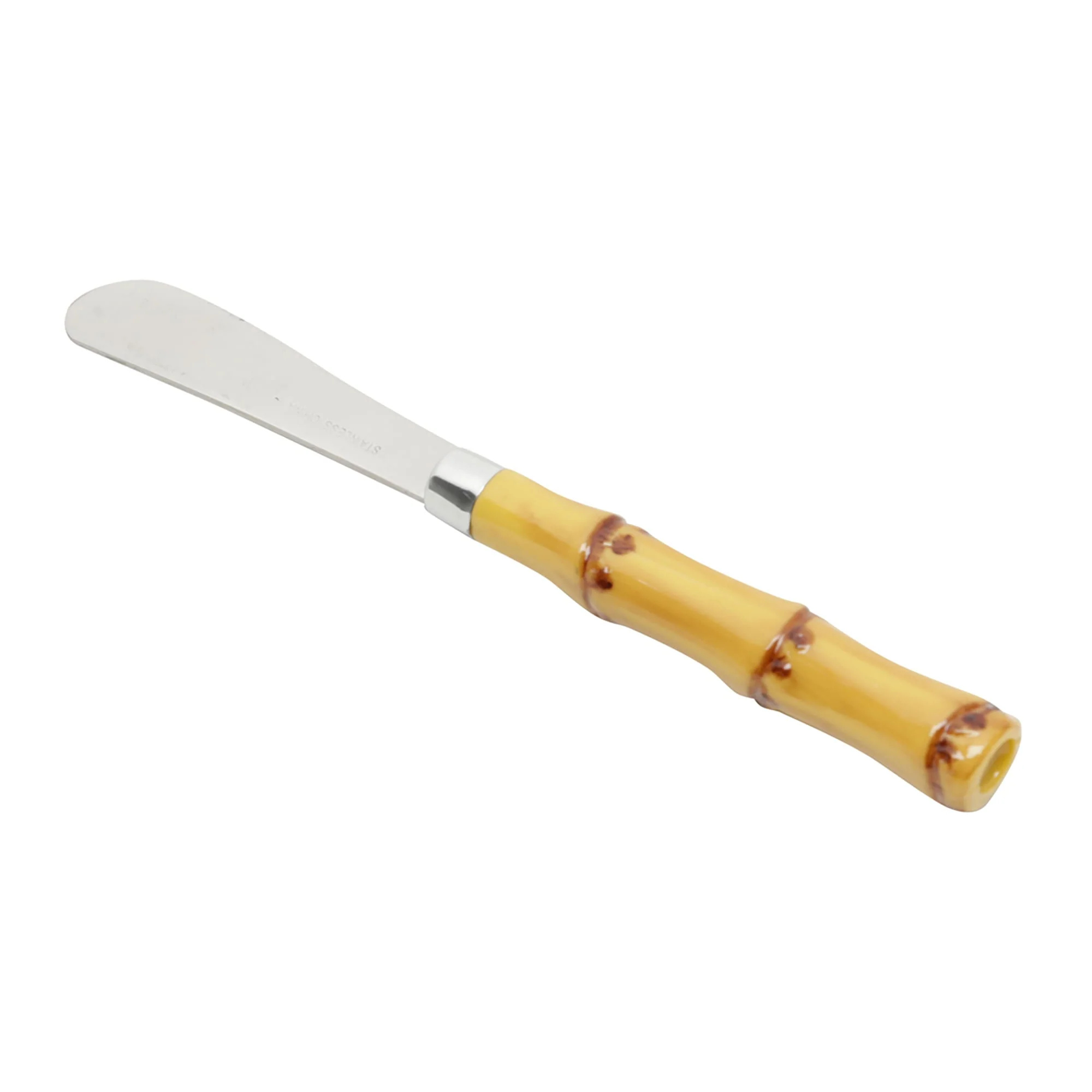 Jogo 4 Espátulas Luxo Bambu em Aço Inox com Cabo de Plástico 16cm - Image 6
