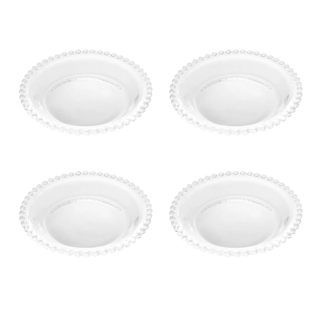 Jogo 4 Pratos em Cristal Pearl 14cm - Image 4