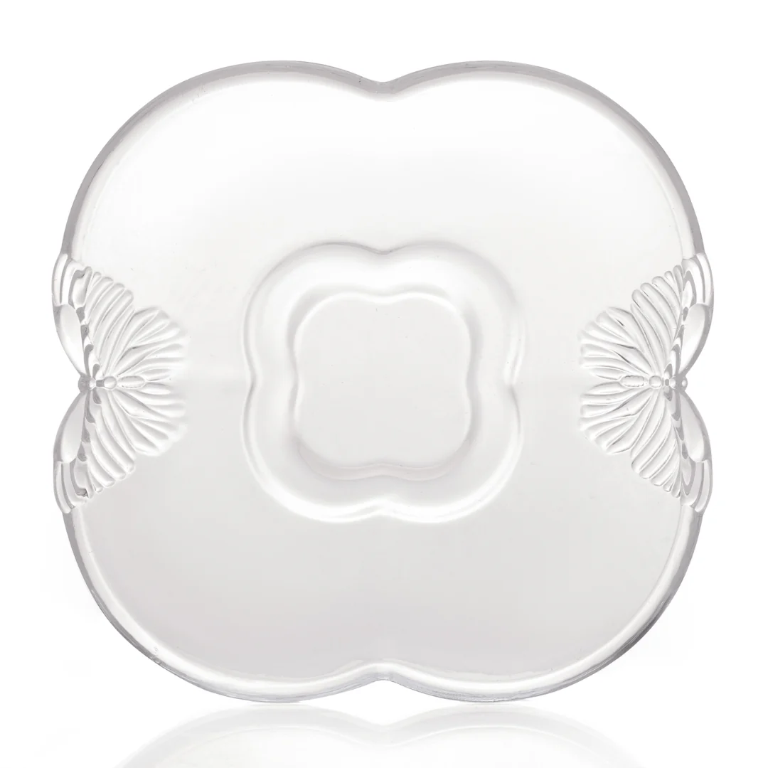 Jogo 4 Xícaras de Chá com Pires em Vidro Butterfly 180ml - Image 15