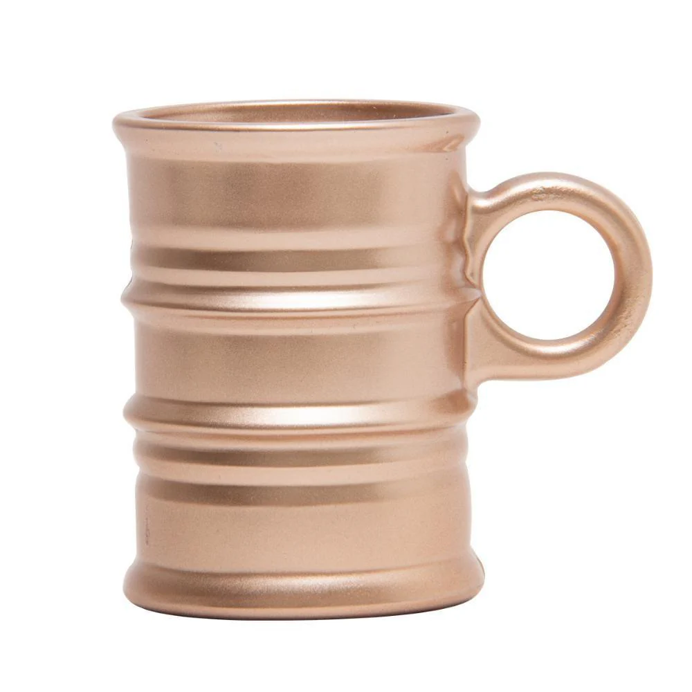 Jogo 6 Canecas de Vidro Borossilicato Vintage Rose Gold 245ml - Image 2