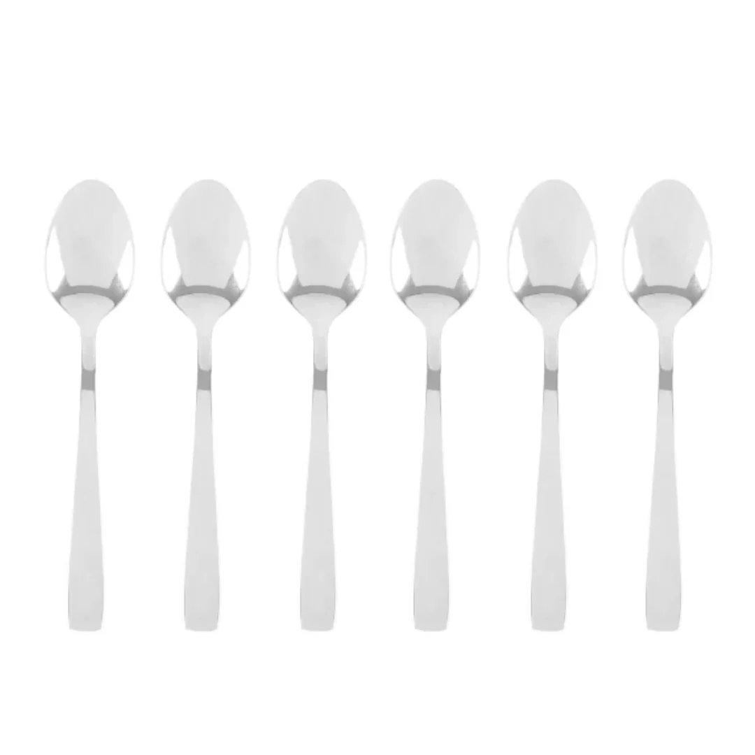 Jogo 6 Colheres para Café Berna em Aço Inox 11cm