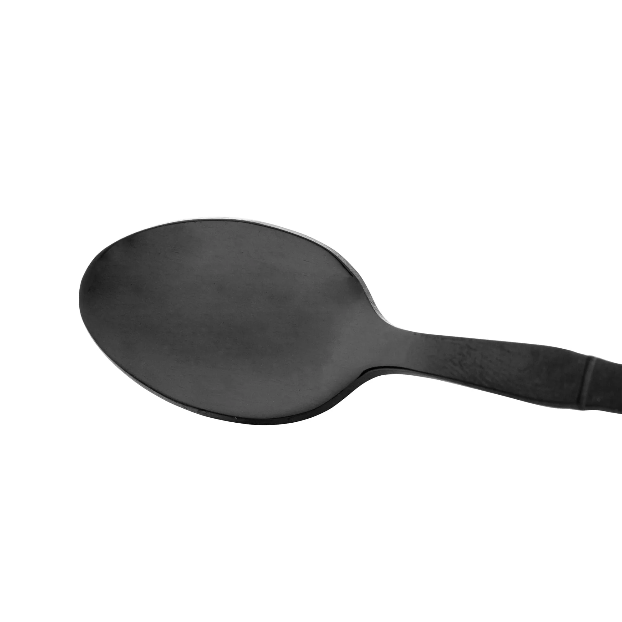 Jogo 6 Colheres para Chá Estilo Bambu Aço Inox Elegant Preto Ônix 12,5 cm - Image 5
