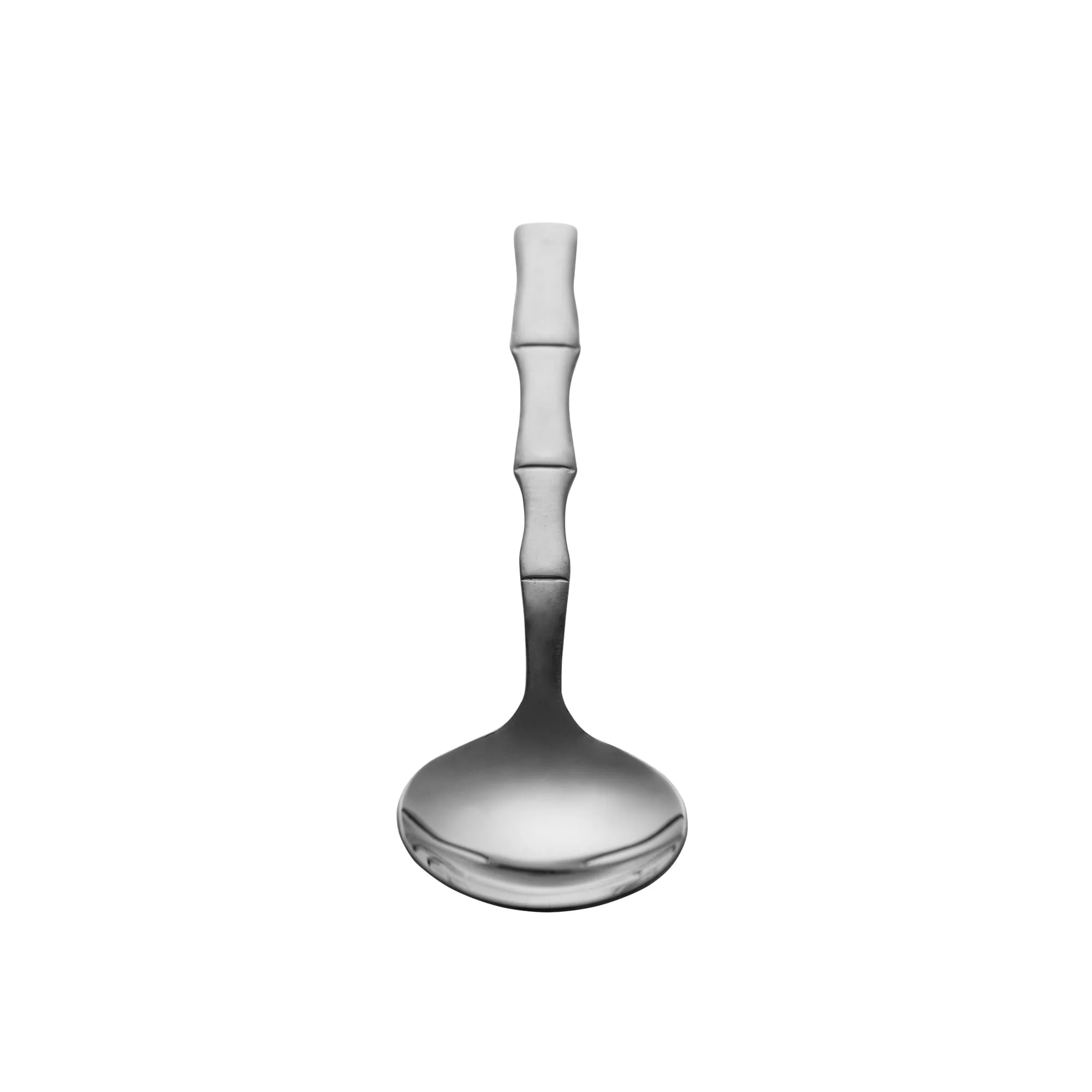 Jogo 6 Colheres para Mesa Estilo Bambu Aço Inox Elegant Preto Ônix 19,8 cm - Image 4