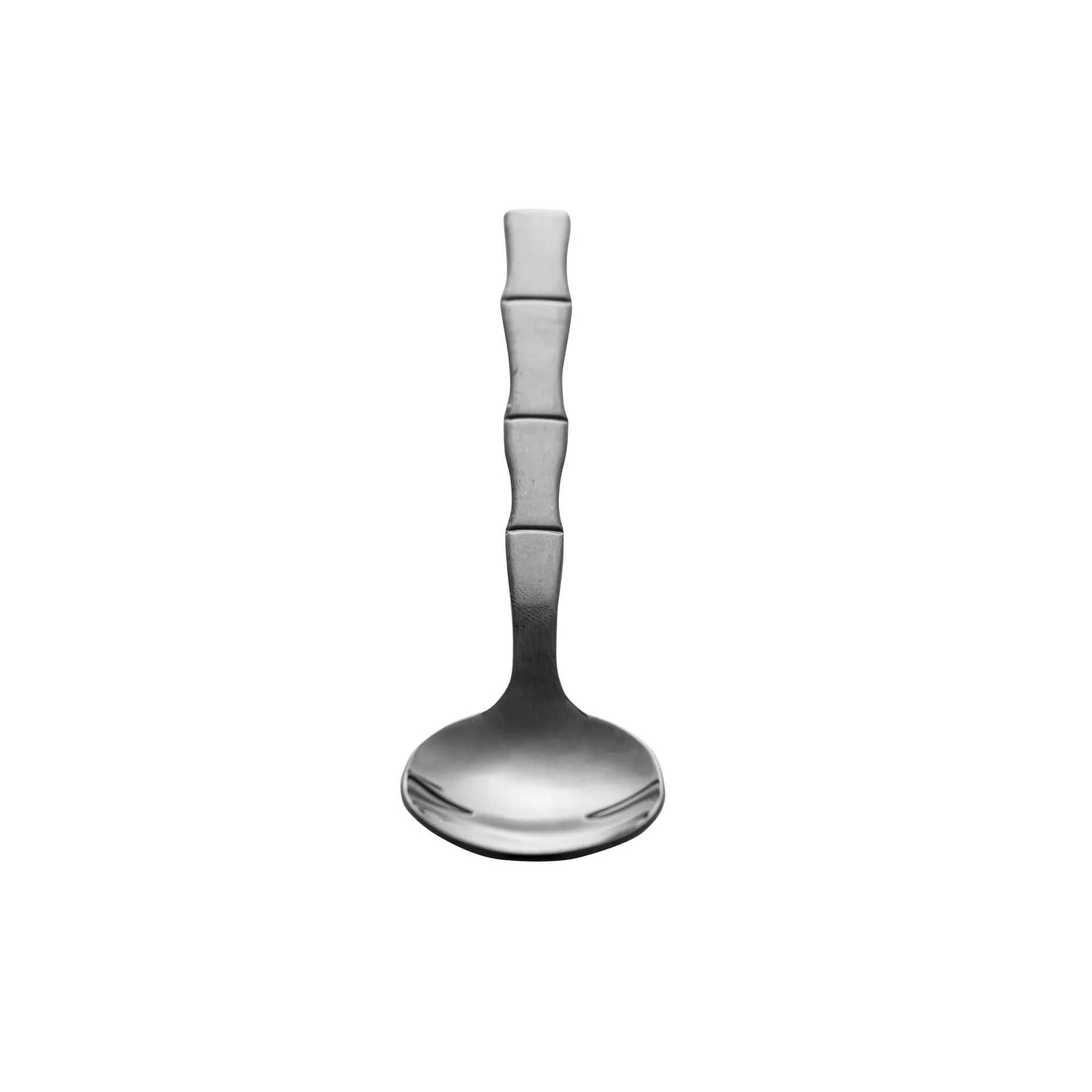 Jogo 6 Colheres para Sobremesa Estilo Bambu Aço Inox Elegant Preto Ônix 15,2 cm - Image 3