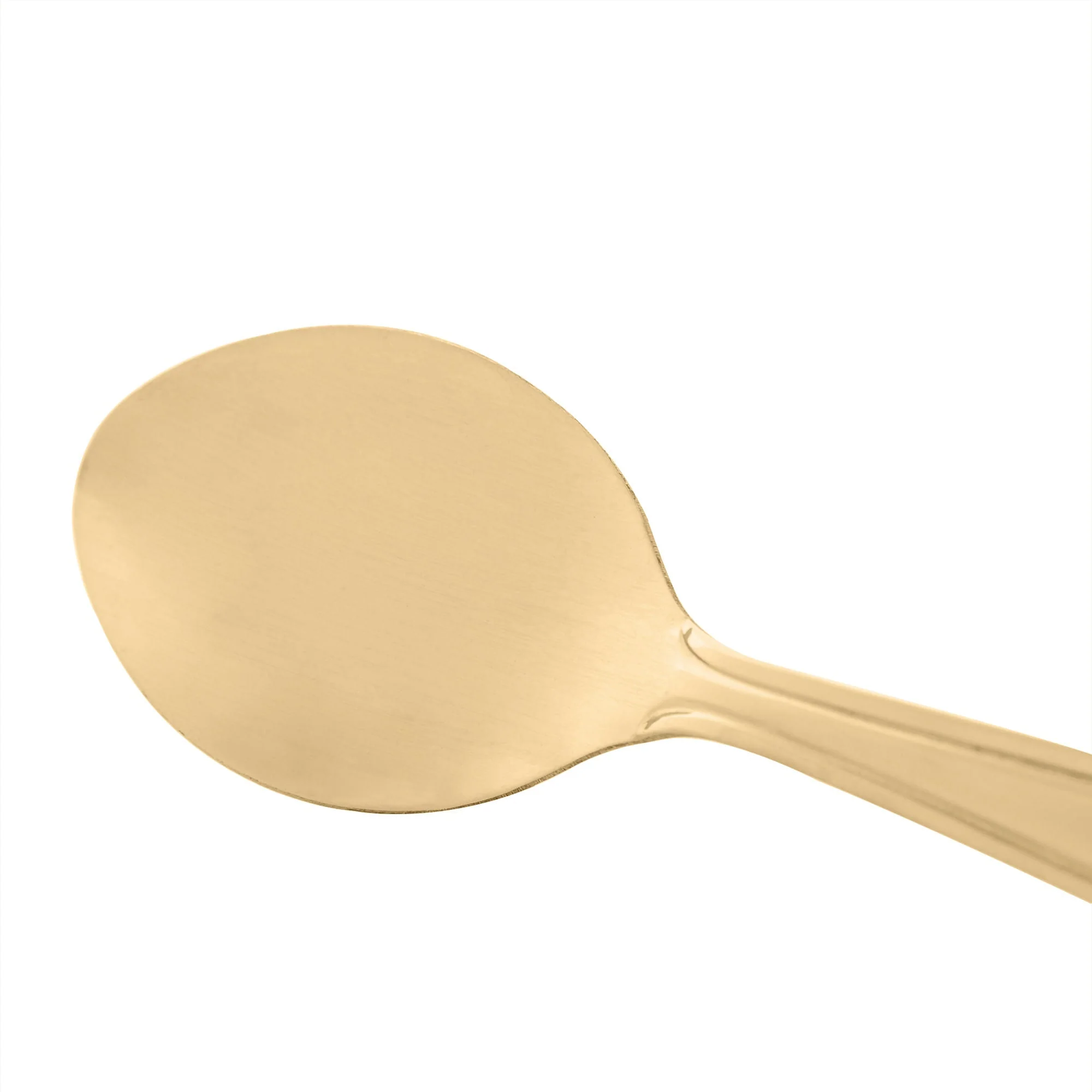 Jogo 6 Colheres para Sobremesa Gastro Aço Inox Dourado 13cm - Image 5