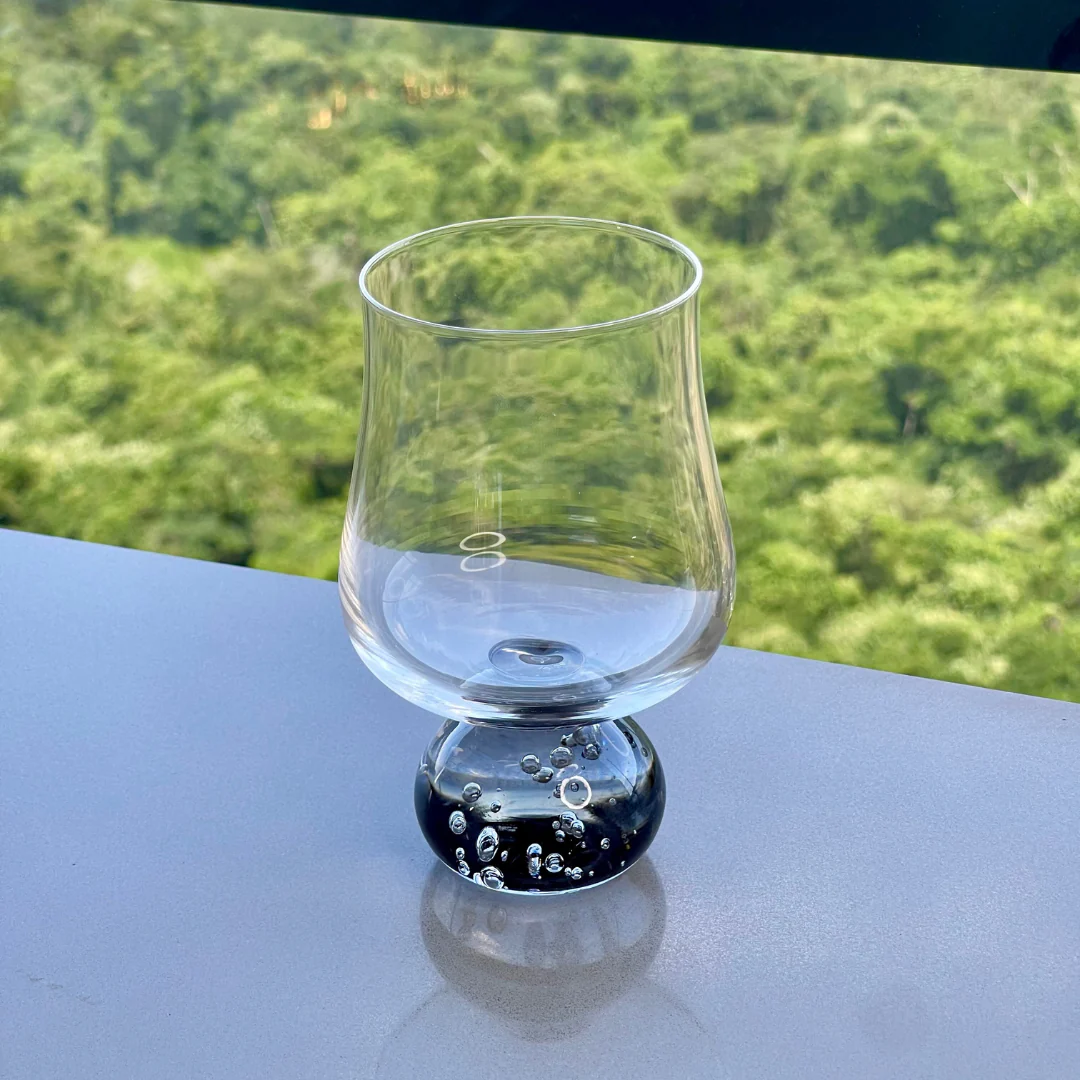 Jogo 6 Taças de Vidro Base Esfera Fume 440ml - Image 3