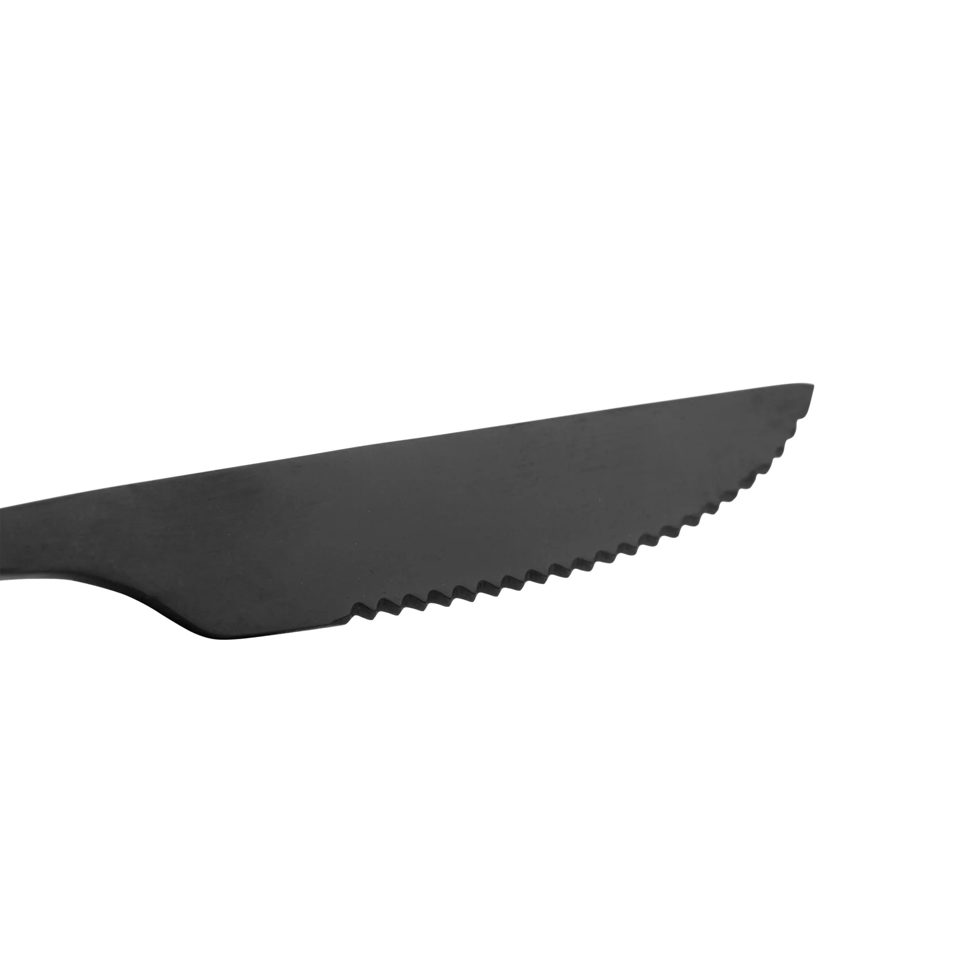 Jogo 6 Facas para Churrasco Estilo Bambu Aço Inox Elegant Preto Ônix 22,3 cm - Image 6