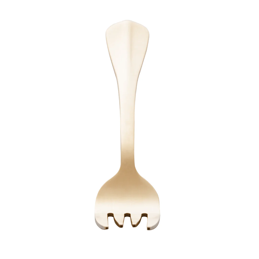 Jogo 6 Garfos Churrasco Positano Dourado 21cm - Image 7