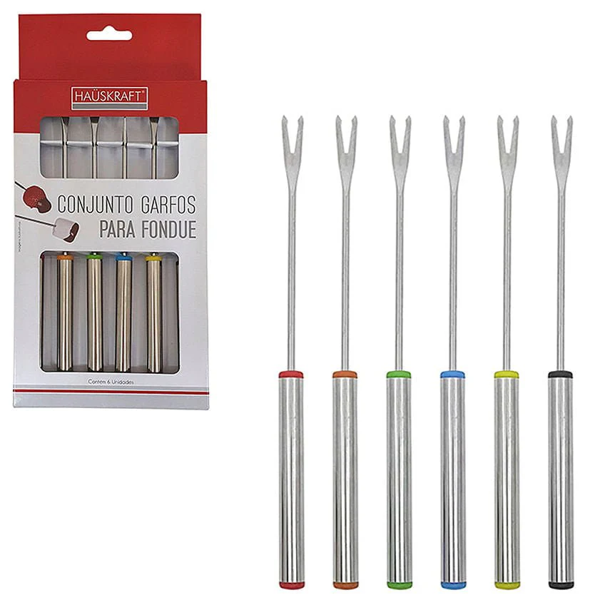 Jogo 6 Garfos em Aço Inox para Fondue - Image 2