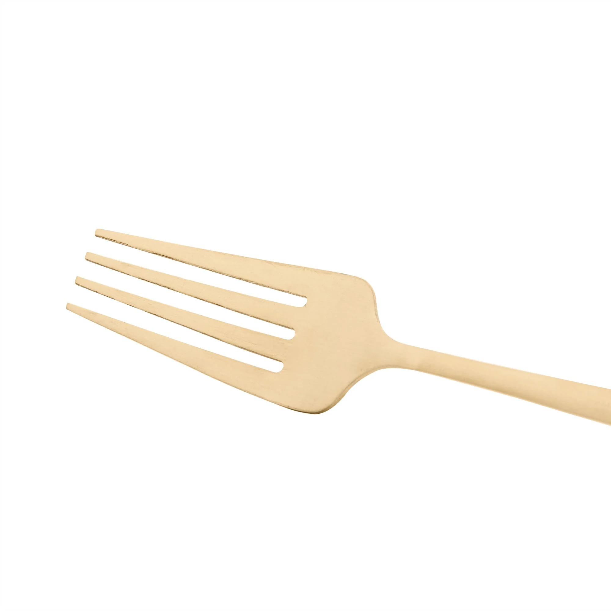 Jogo 6 Garfos para Mesa Opera Aço Inox Dourado 22cm - Image 5