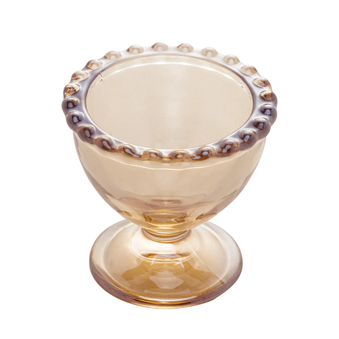 Jogo 6 Porta Ovos Cristal Pearl Âmbar 20cm - Image 2
