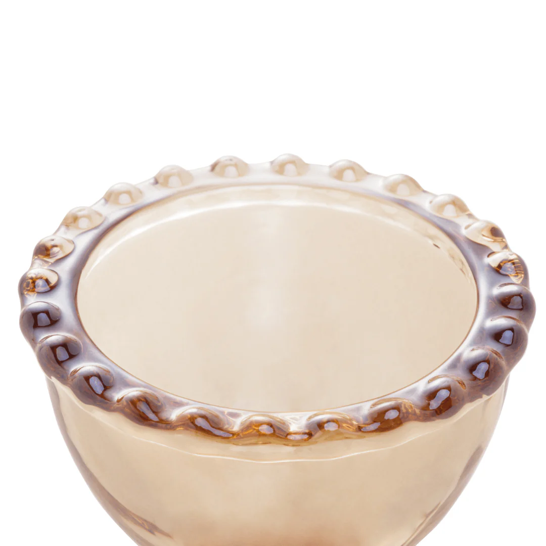 Jogo 6 Porta Ovos Cristal Pearl Âmbar 20cm - Image 3
