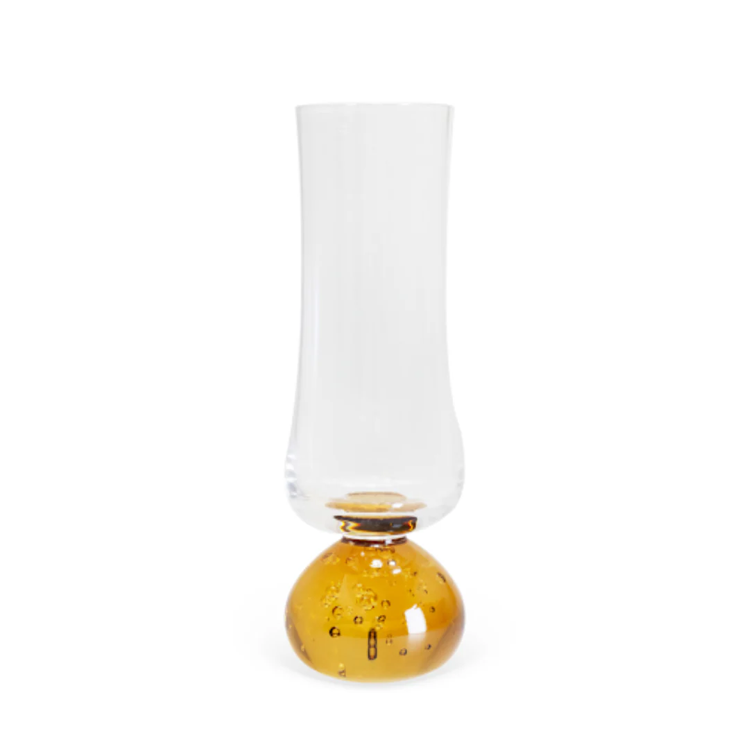 Jogo 6 Taças Champanhe Base Esfera Âmbar e Transparente 240ml - Image 7