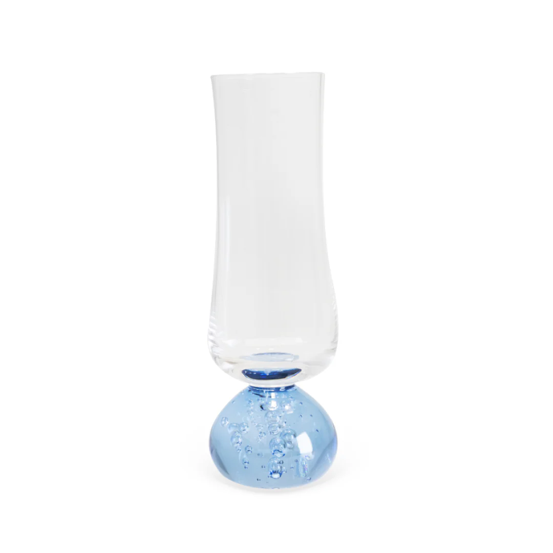 Jogo 6 Taças Champanhe Base Esfera Azul e Transparente 240ml - Image 4