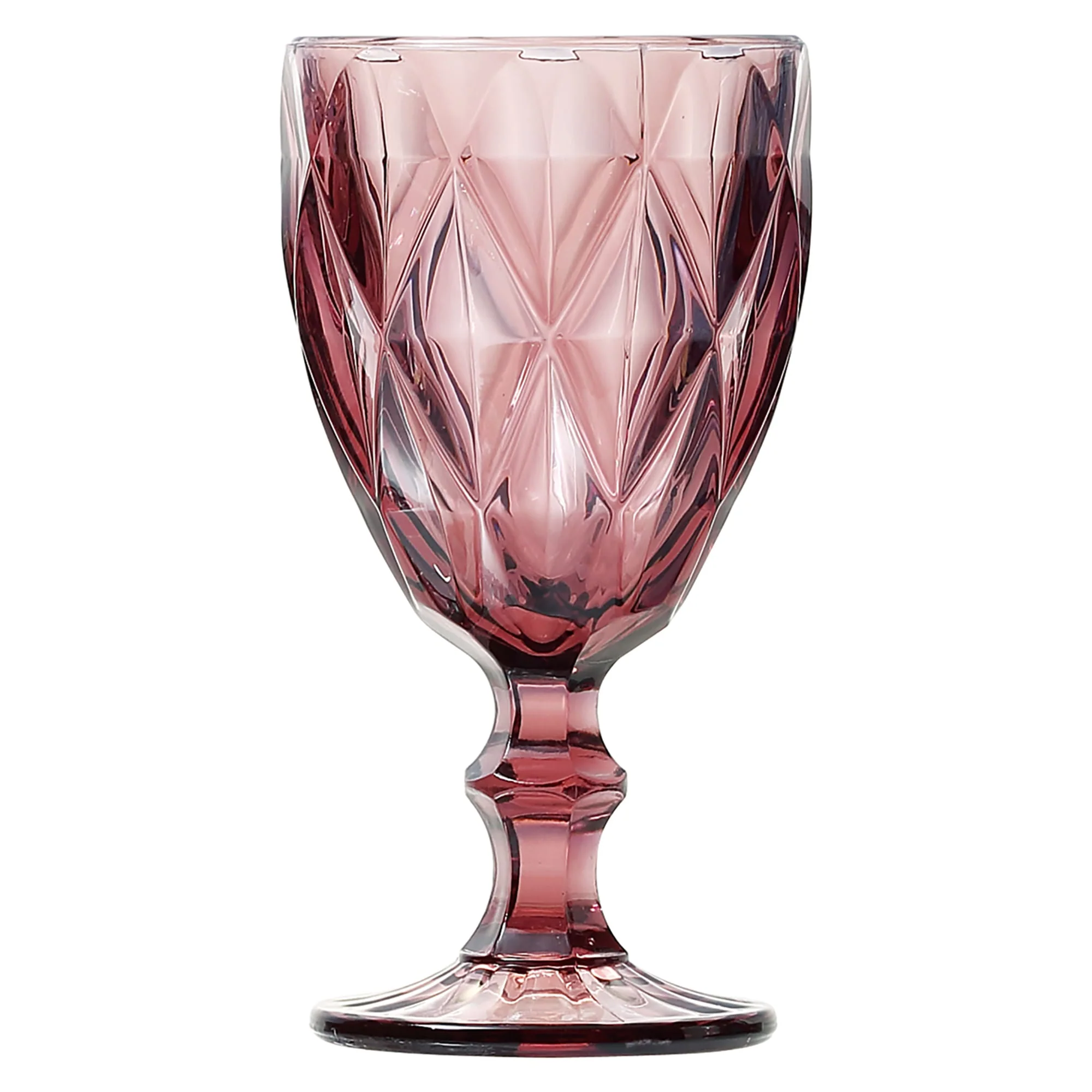 Jogo 6 Taças para Água de Vidro Diamond Lilás 325ml - Image 6