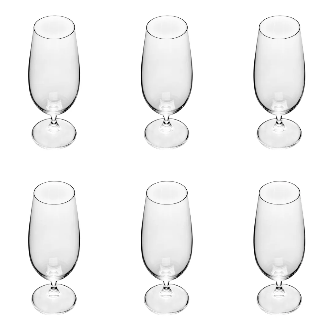 Jogo 6 Taças para Cerveja Colibri em Cristal Ecologico 380ml