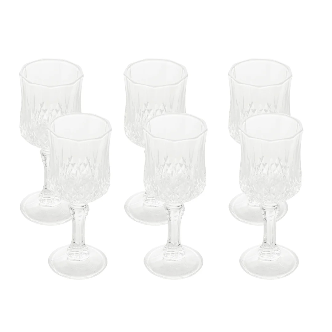 Jogo 6 Taças para Licor de Vidro Diamante 60ml - Image 5