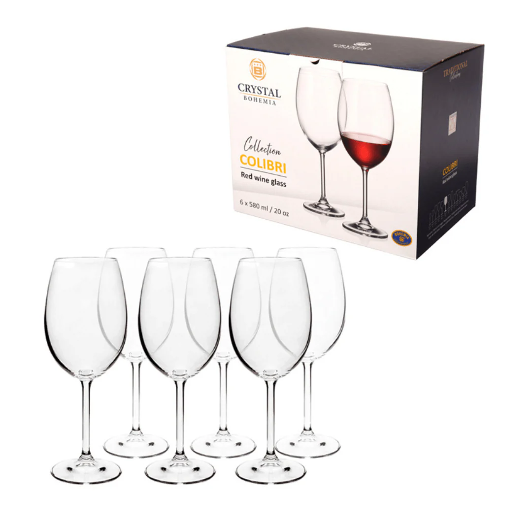 Jogo 6 Taças para Vinho Bordeaux Gastro Cristal 580ml - Image 5