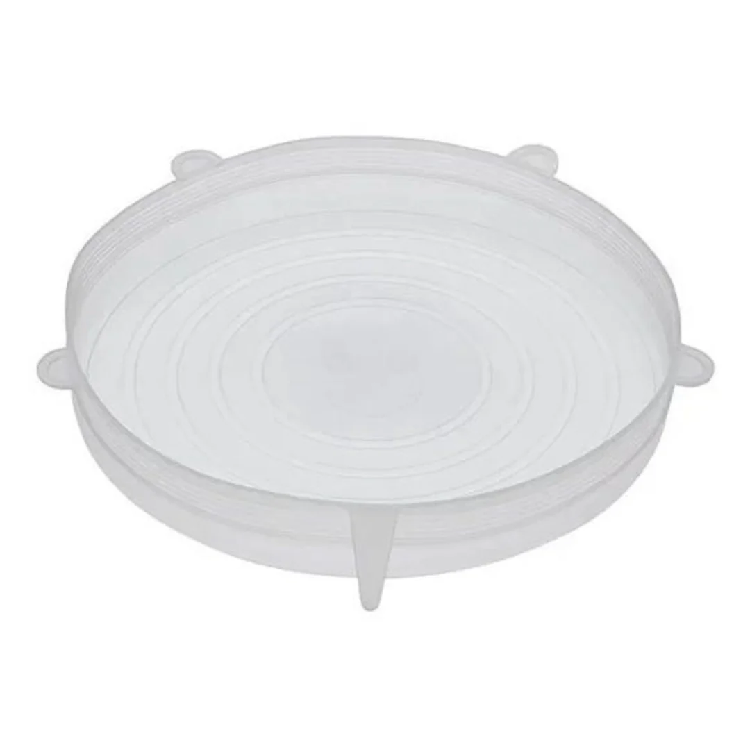 Jogo 6 Tampas de Silicone Flexiveis