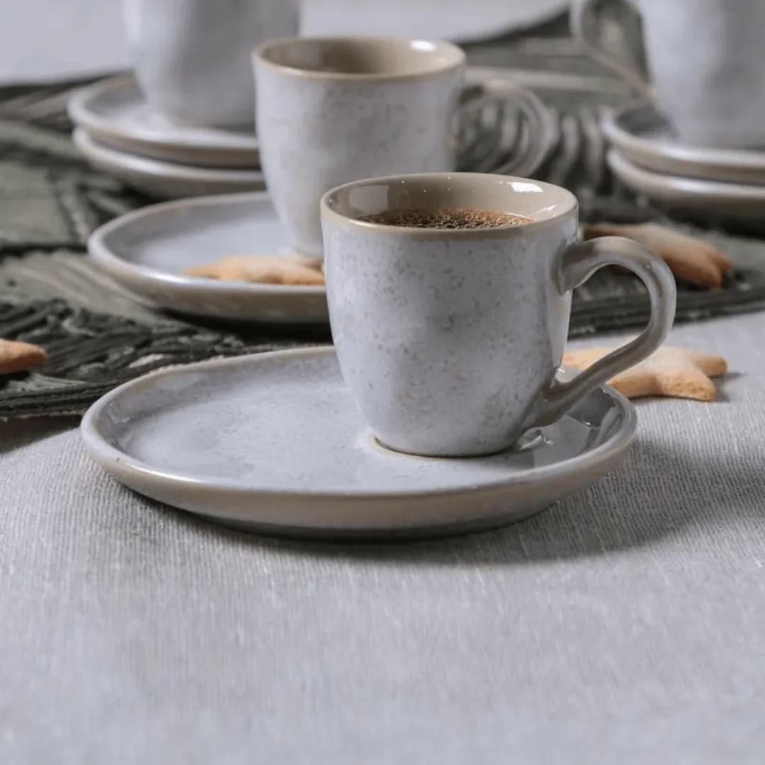 Jogo 6 Xícaras de Café Bio Latte Descentralizado 70ml - Image 2