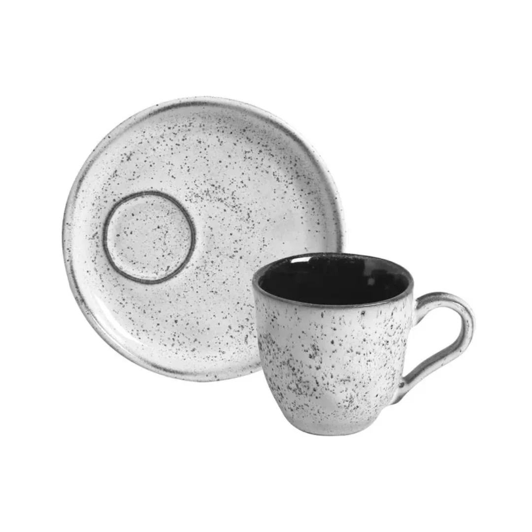 Jogo 6 Xícaras de Café com Pires Bio Echo Descentralizado 70ml - Image 5