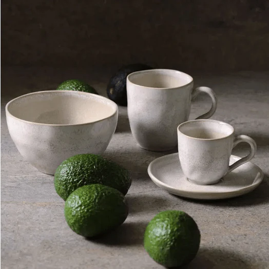Jogo 6 Xícaras de Café com Píres Bio Latte Off White 120ml - Image 3