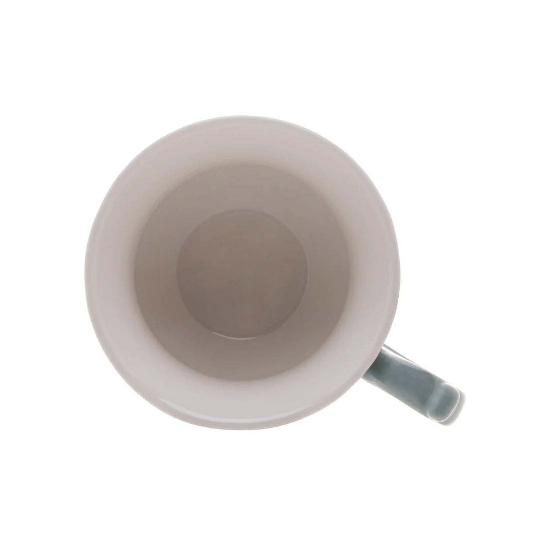 Jogo 6 Xicaras de Café com Pires em Porcelana Fancy Verde 90ml - Image 3
