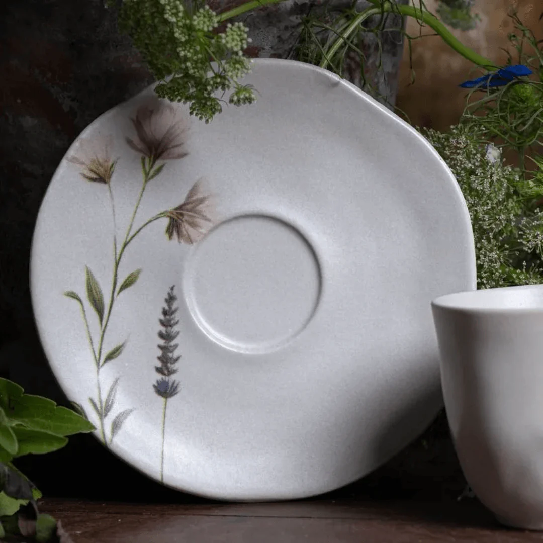 Jogo 6 Xícaras de Café com Pires Lavanda 120ml - Image 4
