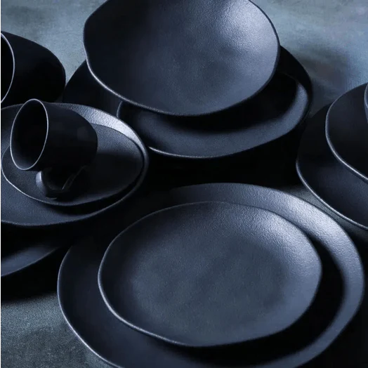 Jogo 6 Xícaras de Café com Píres Orgânico Matte Preto 120ml - Image 3