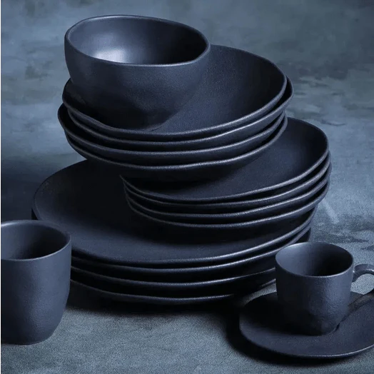 Jogo 6 Xícaras de Café com Píres Orgânico Matte Preto 120ml - Image 4