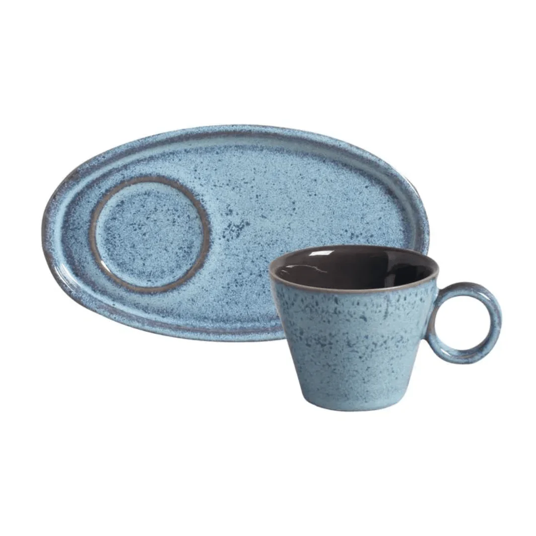 Jogo 6 Xícaras de Café com Pires Oval Neo Breeze 110ml - Image 2