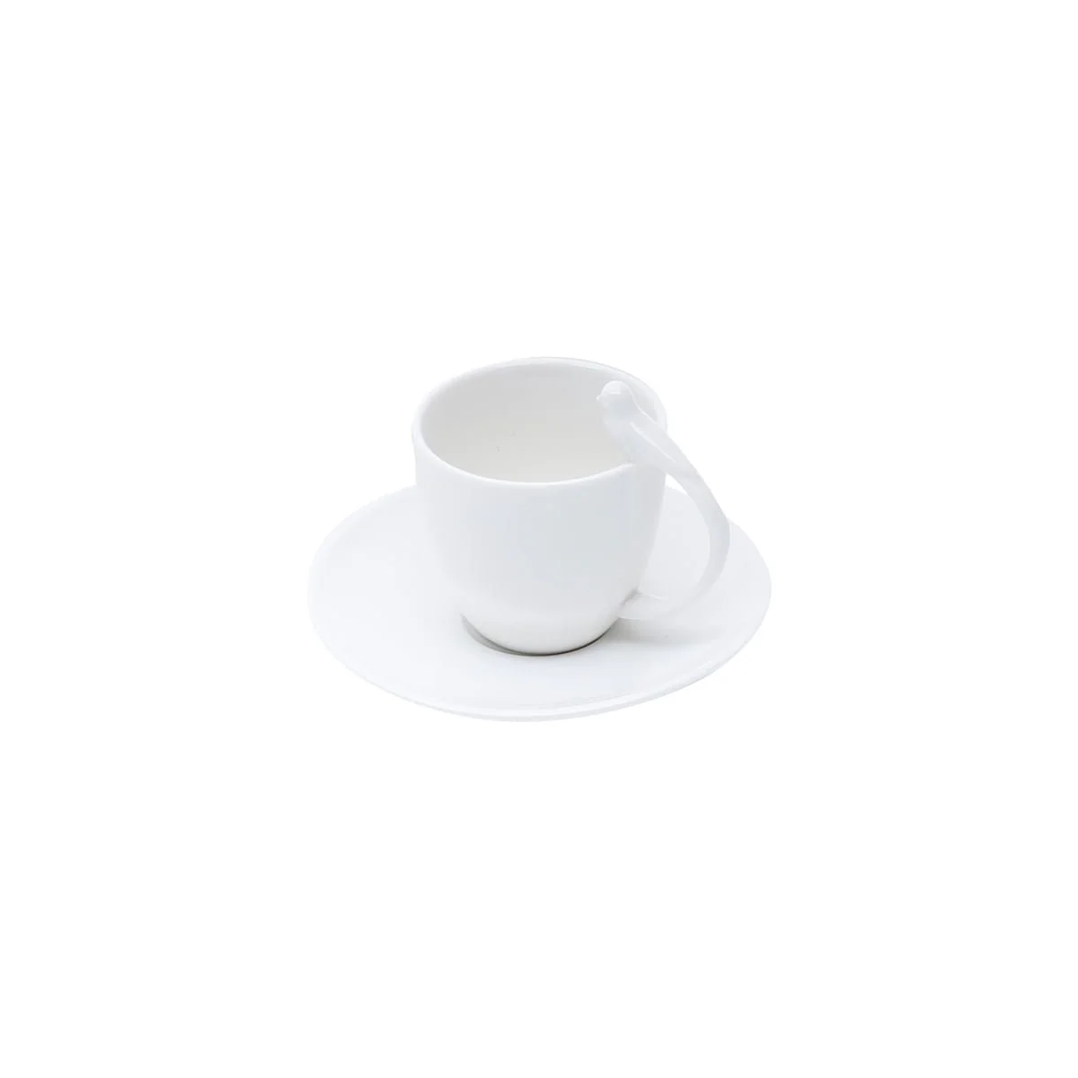 Jogo 6 Xícaras de Café Porcelana com Pires Birds Branca 85ml - Image 8