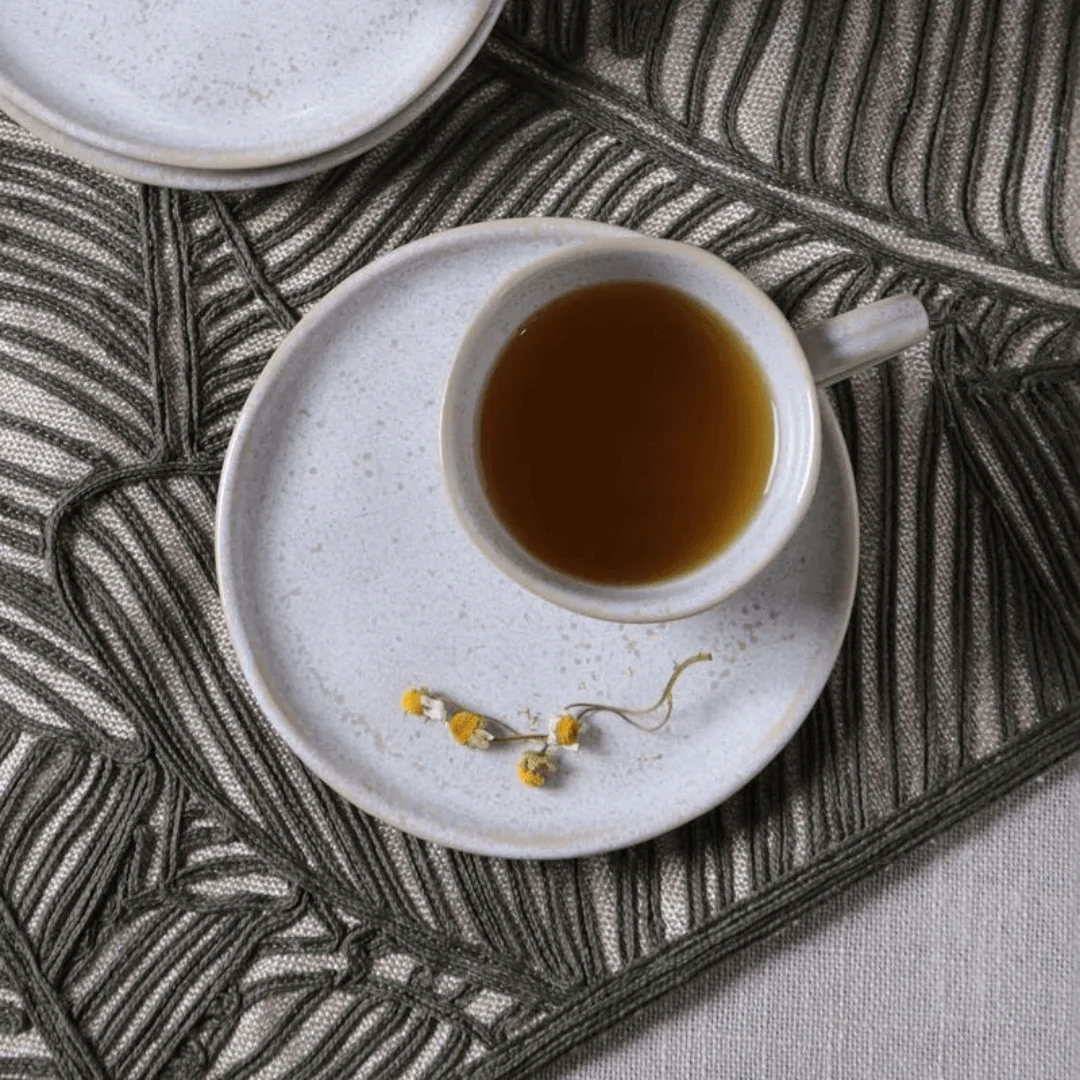 Jogo 6 Xícaras de Chá com Pires Bio Latte Descentralizado 170ml - Image 3