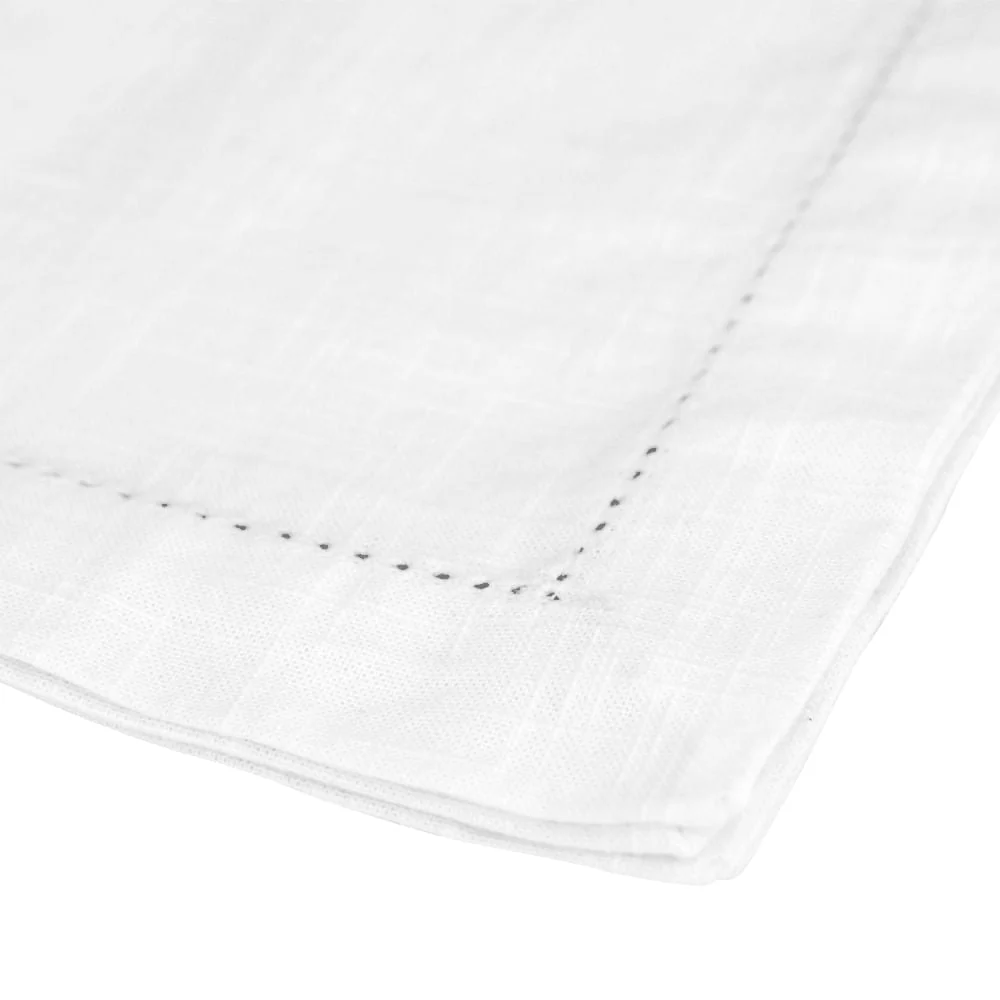 Jogo Americano em Tecido Branco 50cm x 35cm - 2 Peças - Image 3